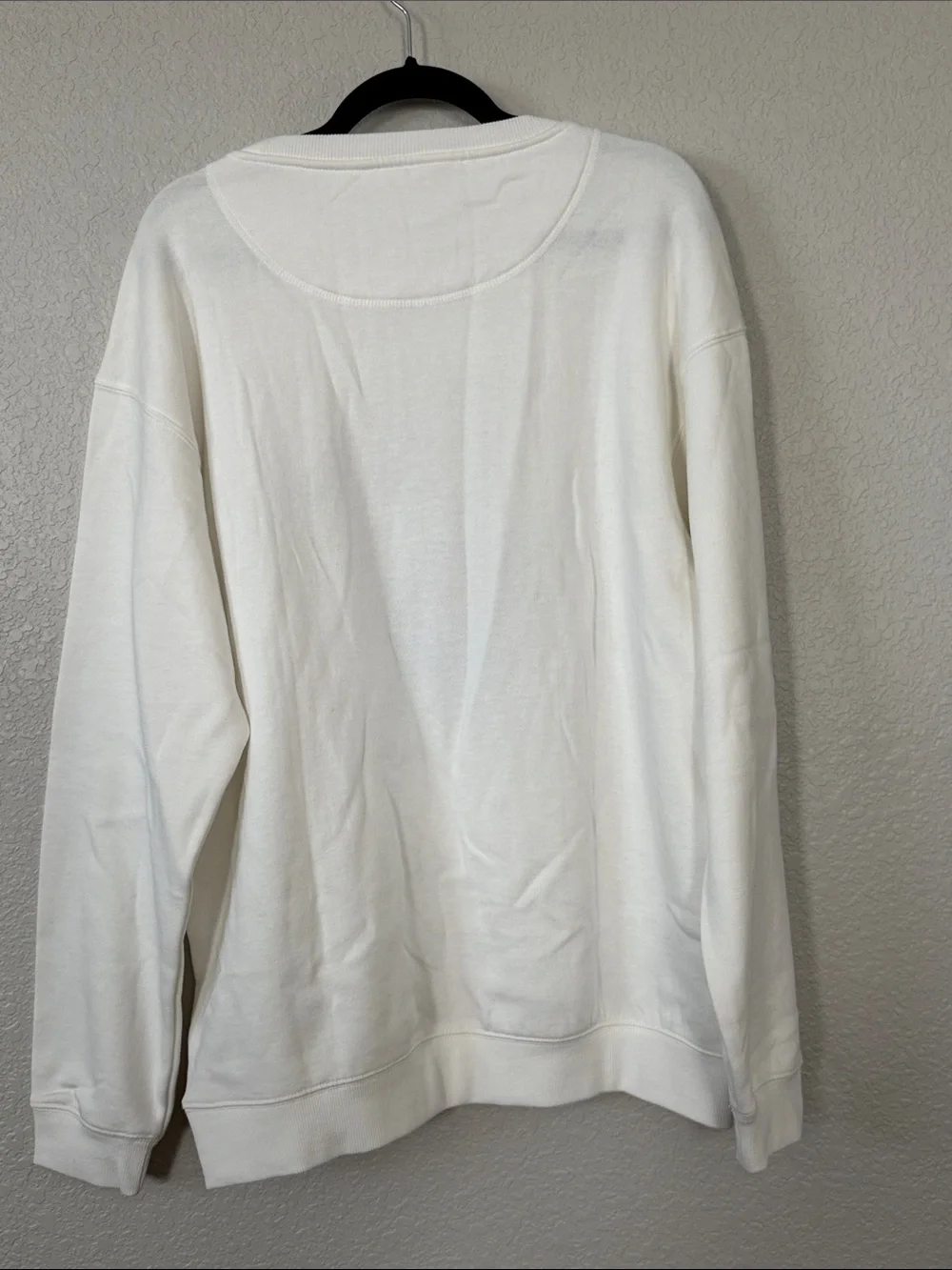 Nebraska Cornhusker White Sweatshirt featuring Herbie Husker Chenille College - Picture 4 of 6
